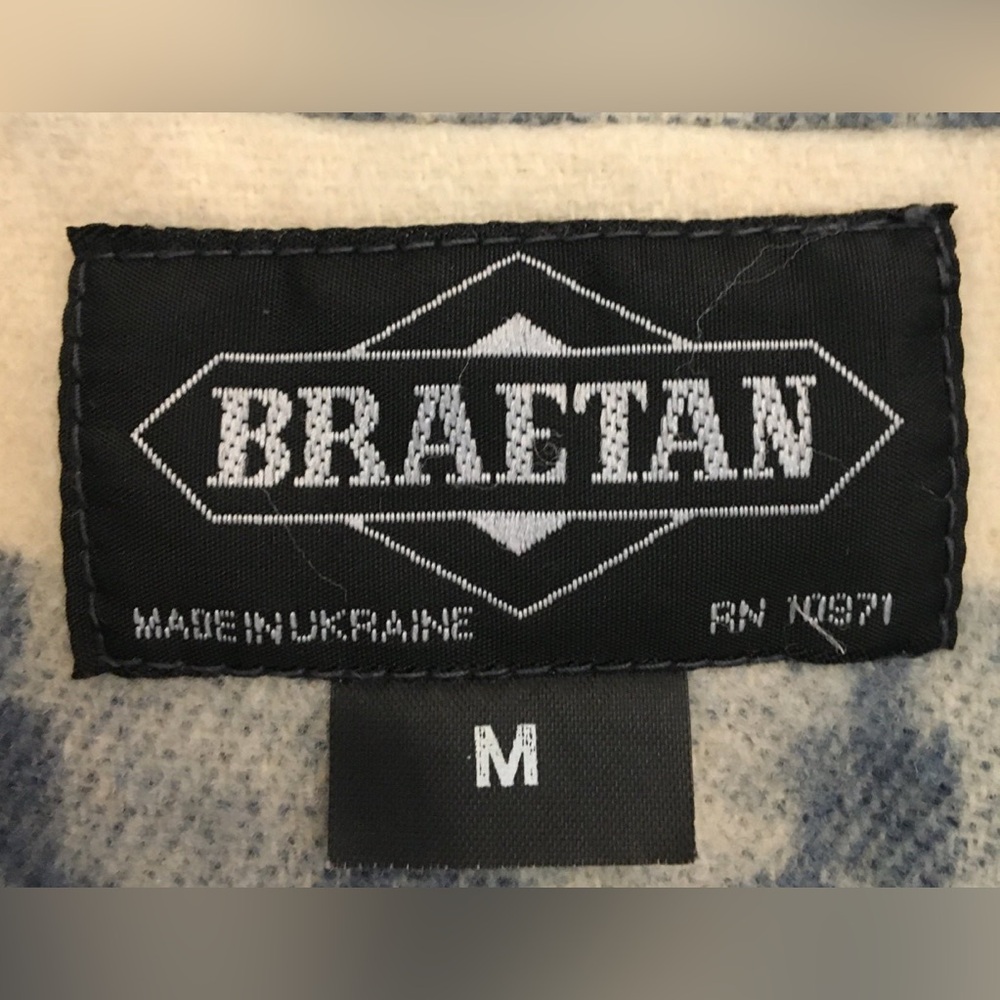 Vintage Wool Satin Lined Blazer Made in Ukraine by Braetan Southwestern Print LN - Picture 4 of 10